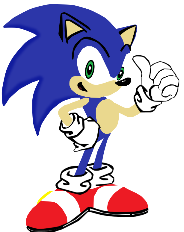 My first vector of Sonic The Hedgehog. by Flutterflyraptor on DeviantArt