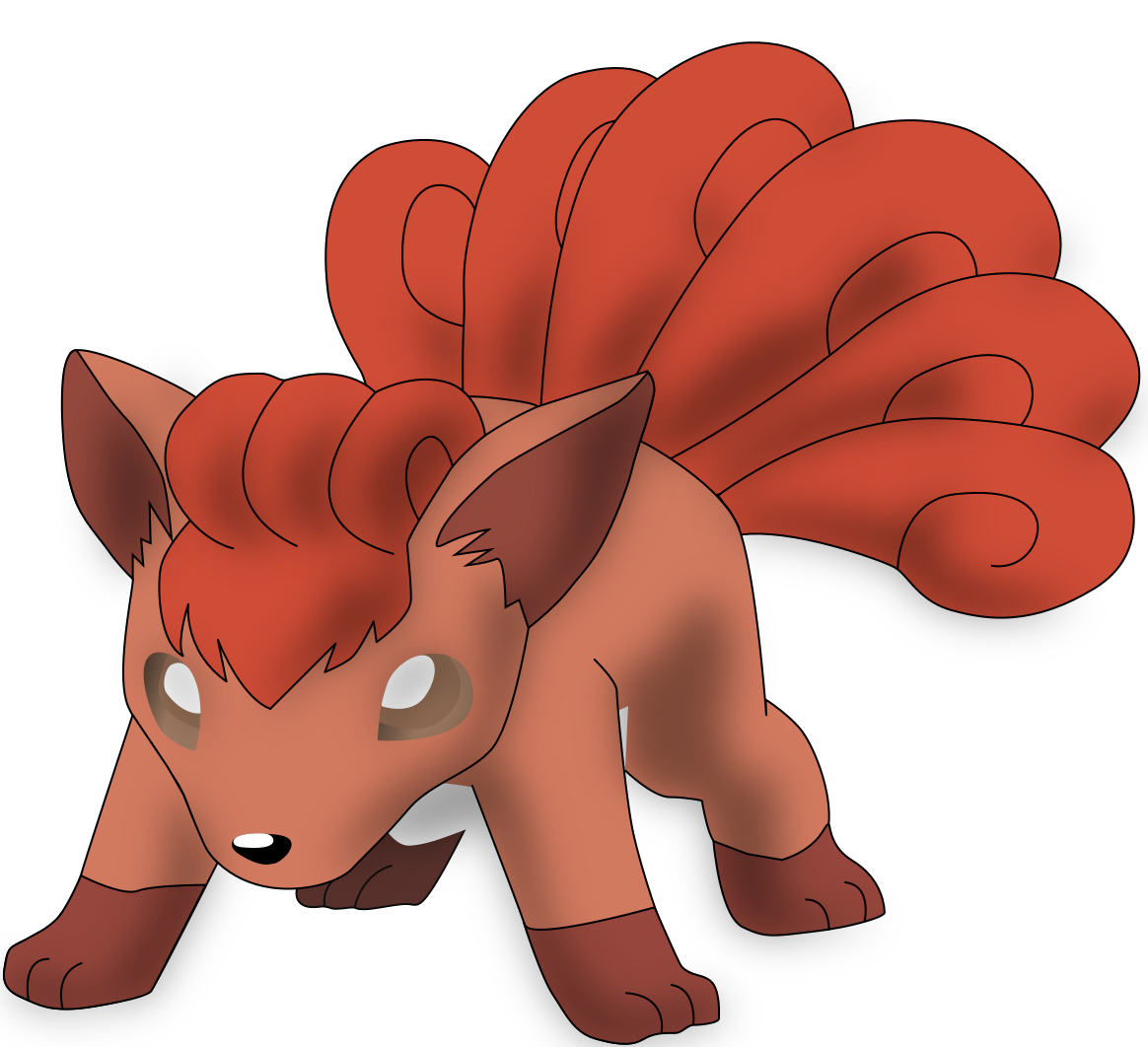 Vulpix Han My second vector of Vulpix, updated version, 3. by Flutterflyraptor on ...
