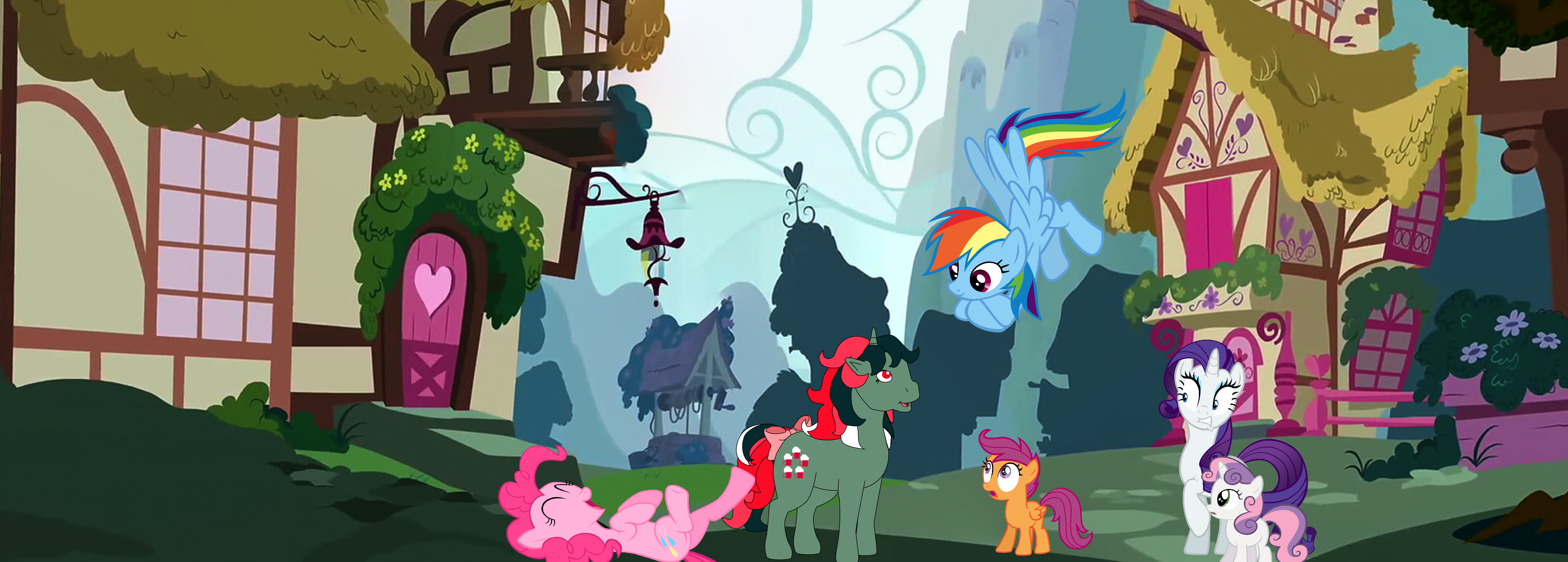 Fizzy visits Ponyville.