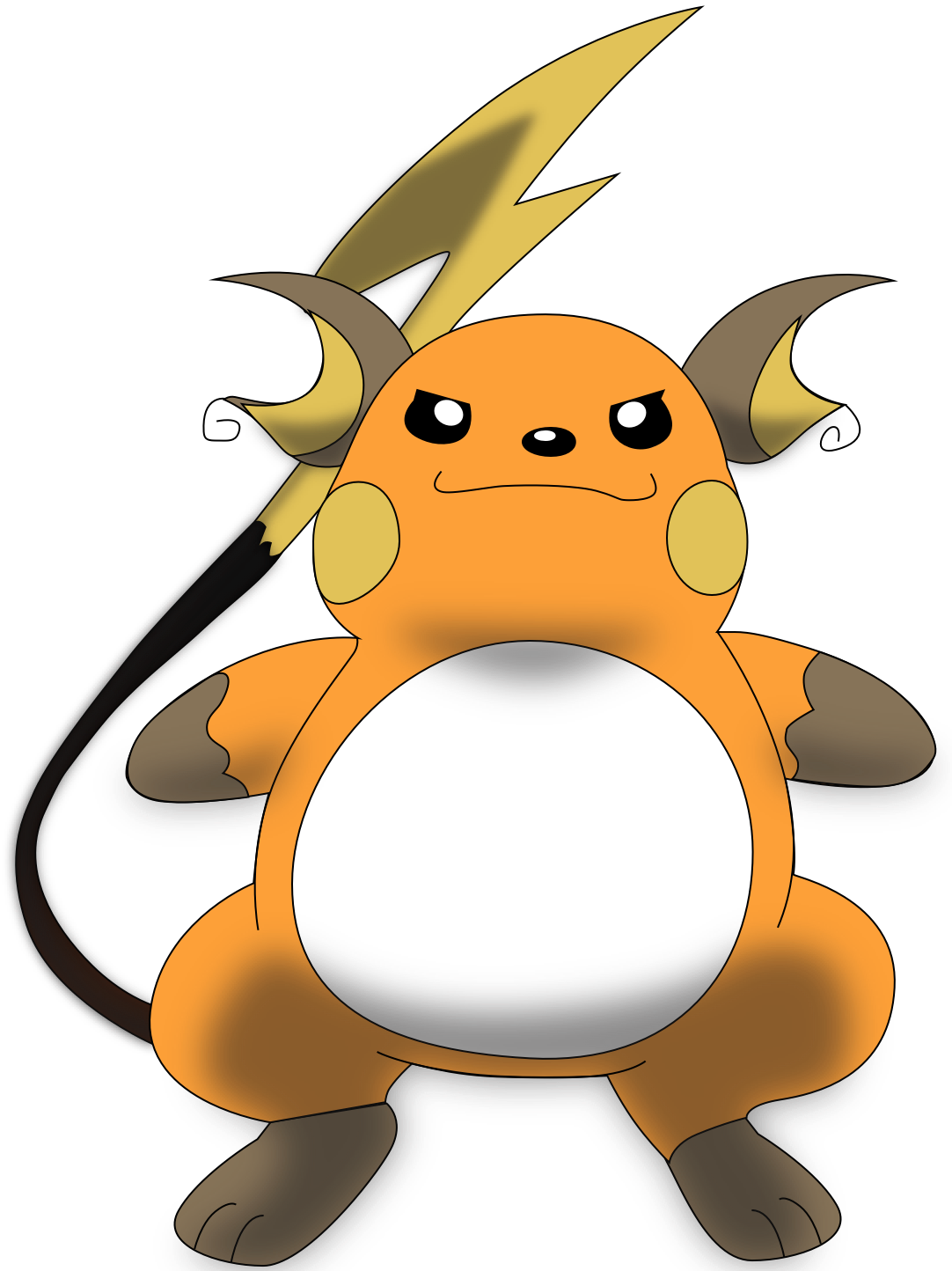 My first vector of Raichu. Version 2.