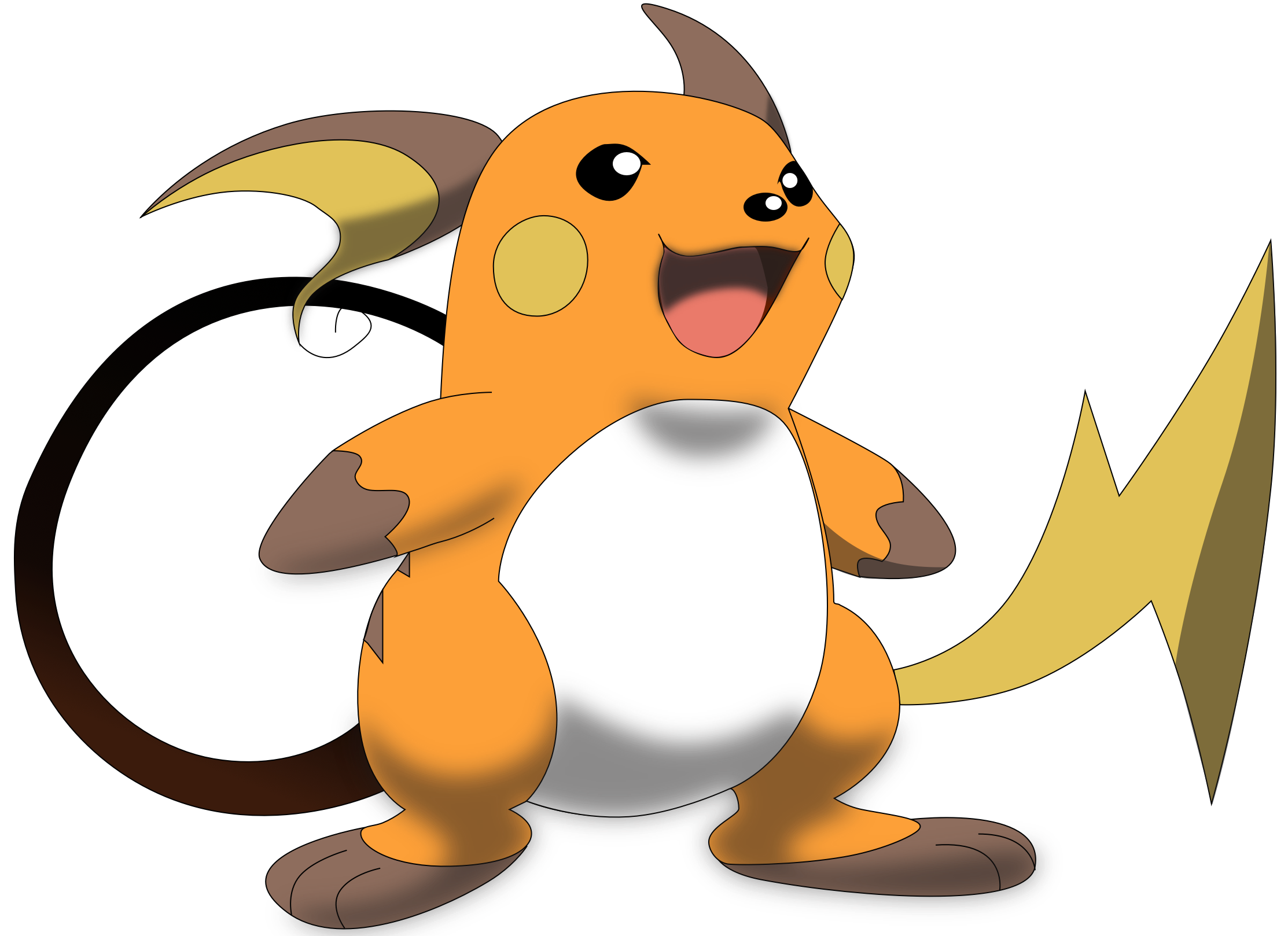 My second vector of Raichu. Version 2.