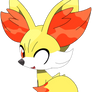 Fennekin sitting down pose, part one 4/37.