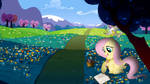 Fluttershy's picnic. by Flutterflyraptor