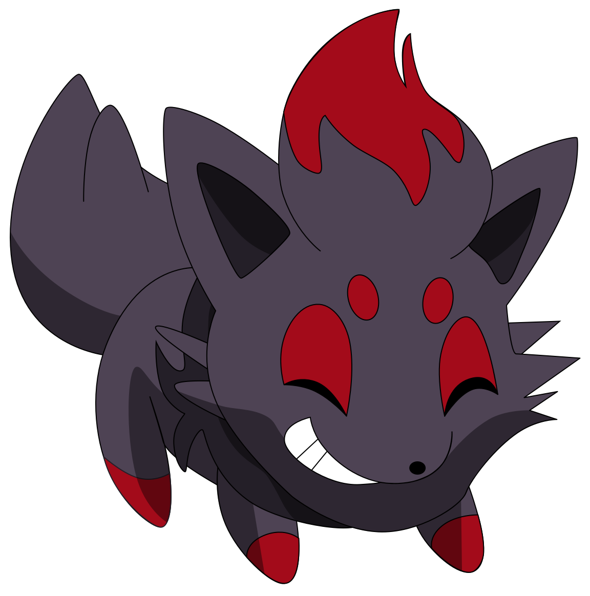 My first vector of Zorua.