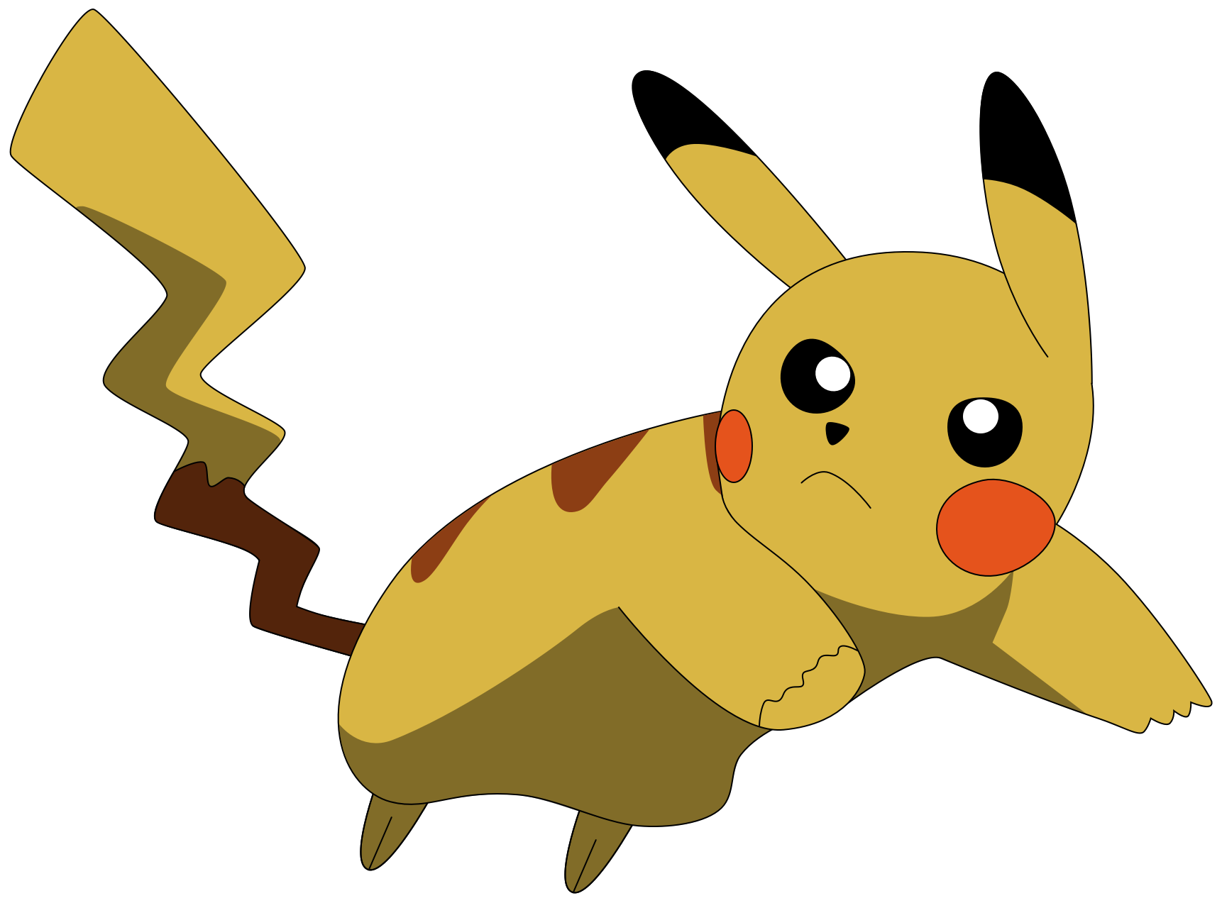 Pikachu Vector Deviantart My second vector of Pikachu. by Flutterflyraptor on DeviantArt
