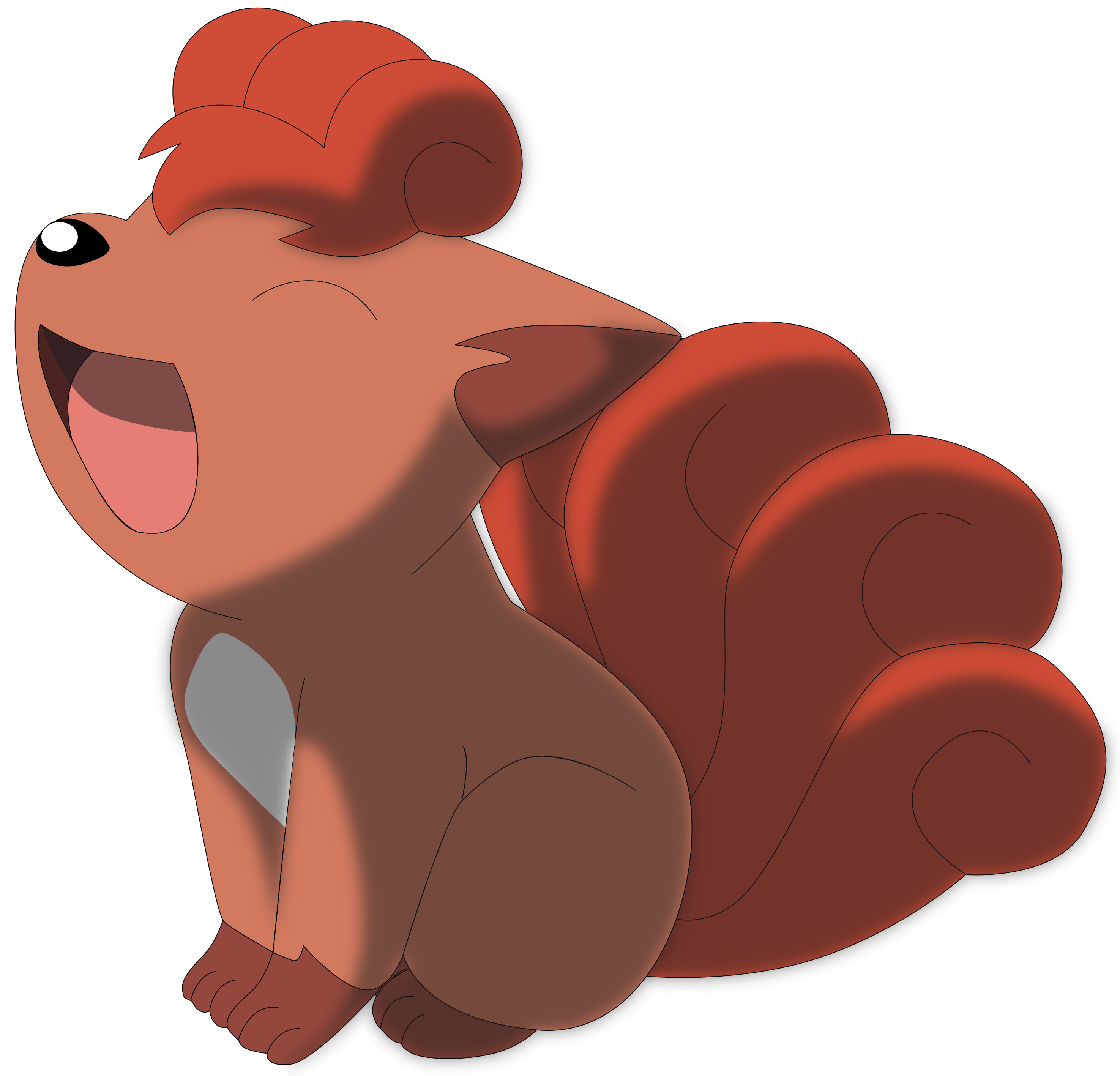 My third vector of Vulpix. Version 2.