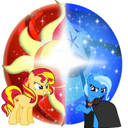 Sunset vs Trixie, Google Chrome Icon.