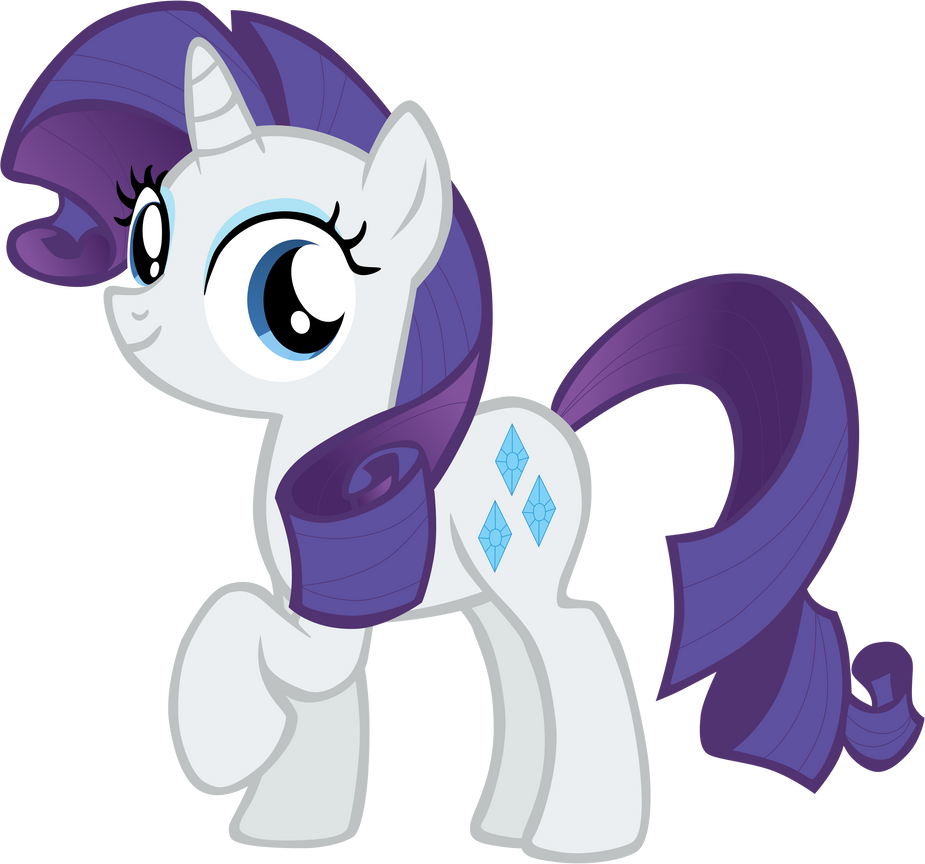 My 10th vector of Rarity, version 2. by Flutterflyraptor on DeviantArt