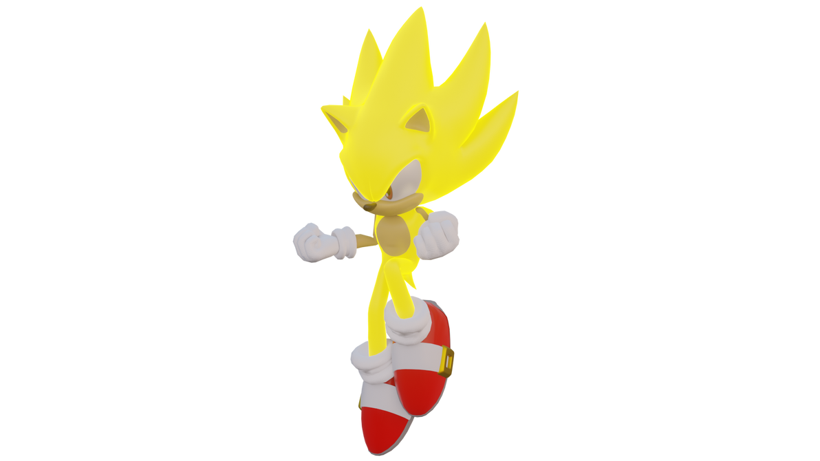 StH Blender Render - Super Sonic by HowteyoArts on DeviantArt