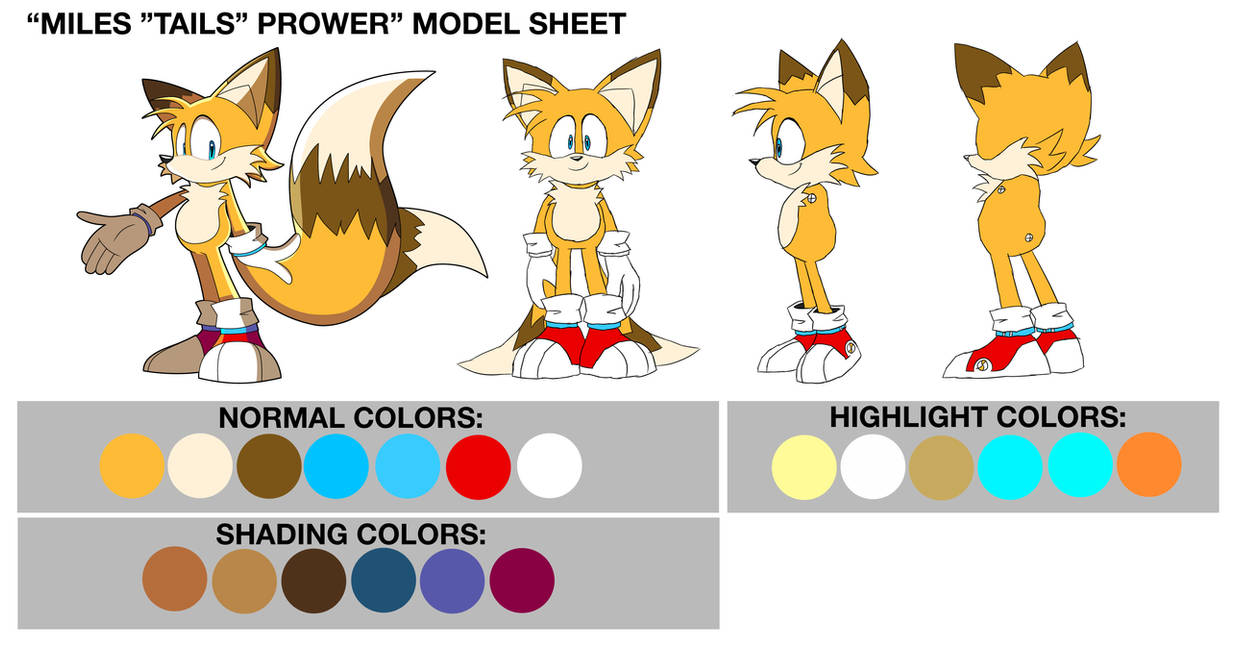 Tails Model Sheet - SatFF by HowteyoArts on DeviantArt