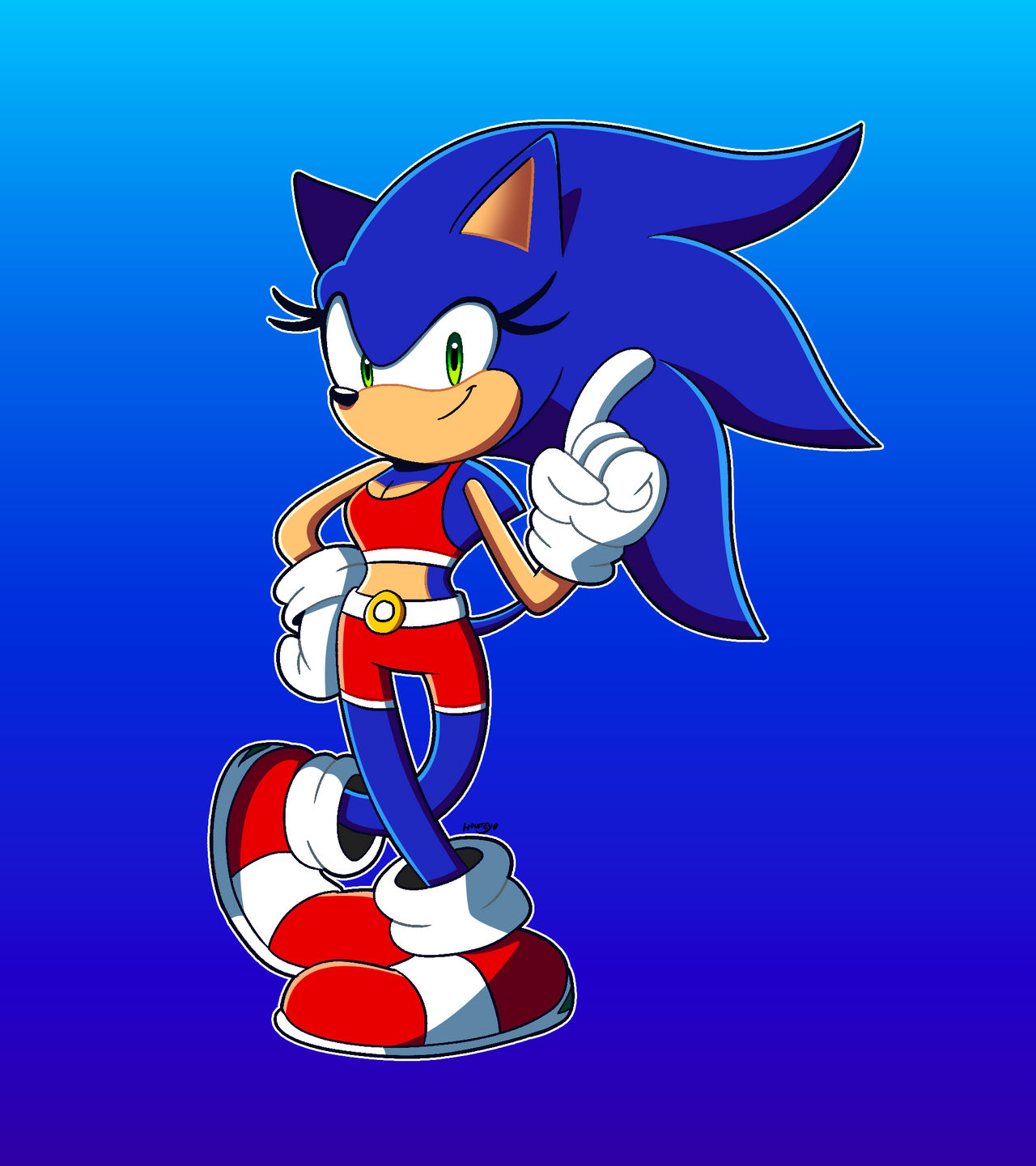(STH) Female Sonic by HowteyoArts on DeviantArt