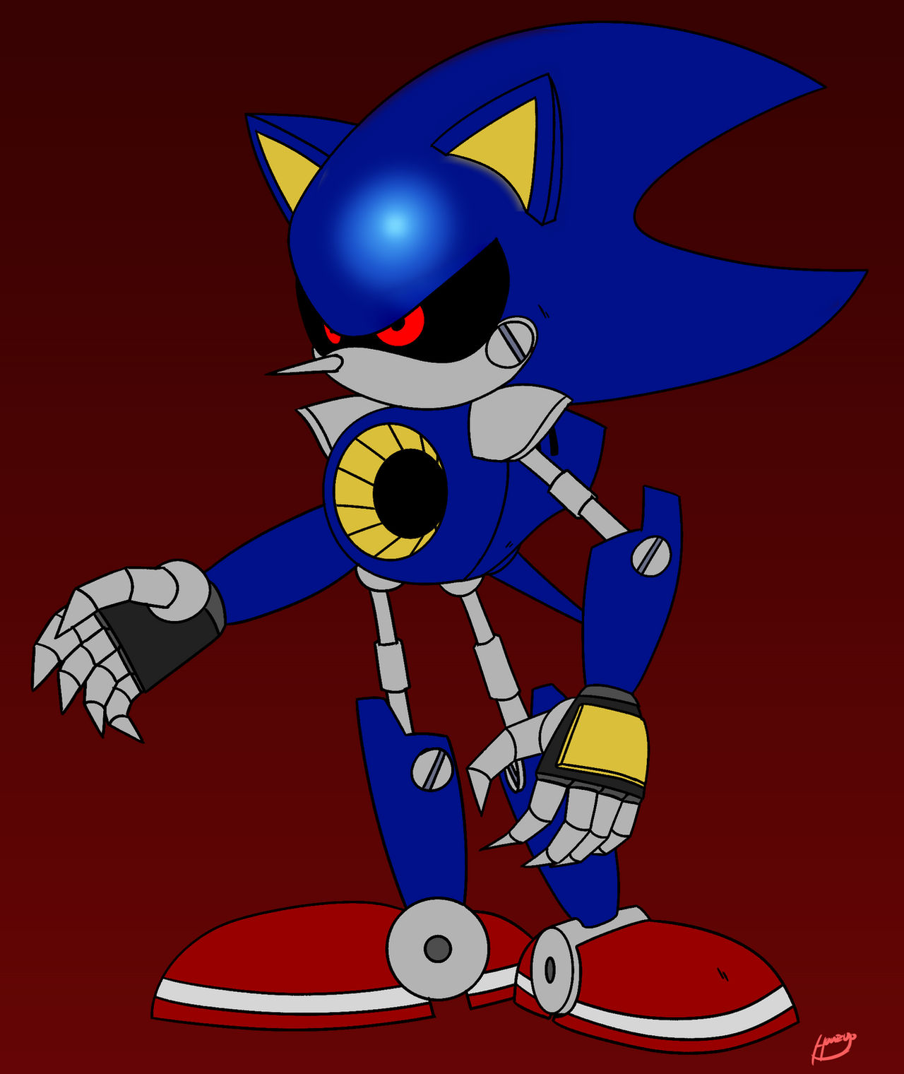 Neo Metal Sonic by WOLFBLADE111 on DeviantArt