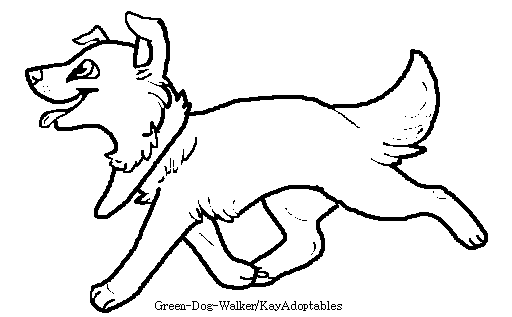 Free Border Collie lineart