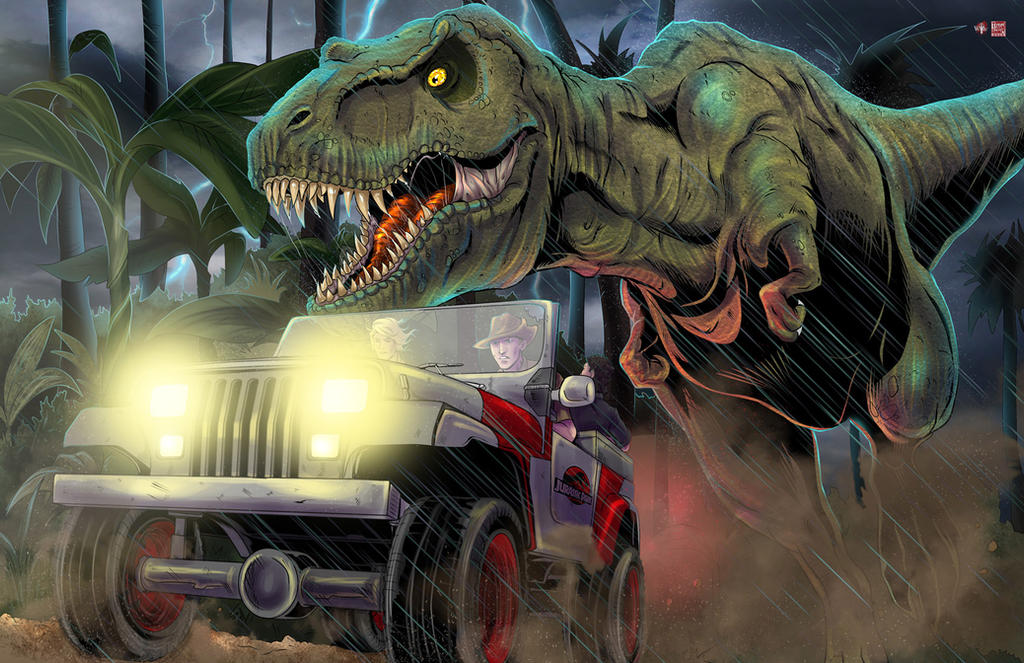 Jurassic Park Chase By WiL Woods On DeviantArt jurassic-park-chase-by-wil-woods-on-deviantart