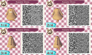 New Leaf Sweater Dress QR Code