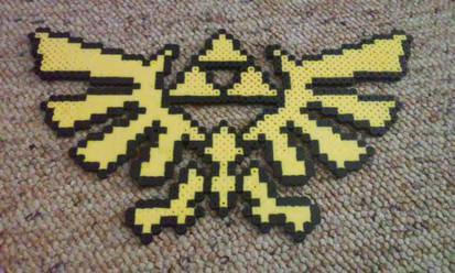 Perler Bead Hylian Crest