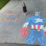 Captain America Chalk