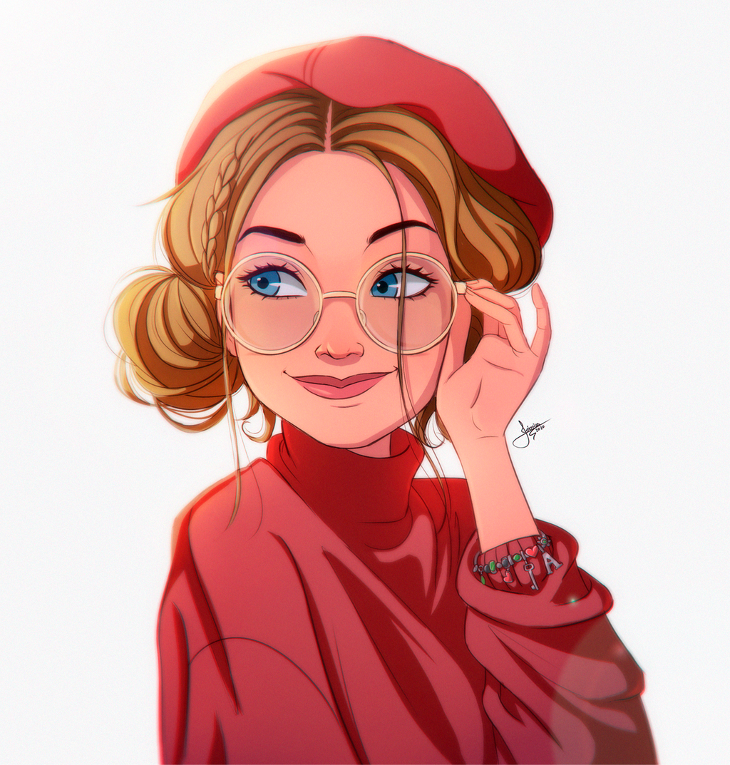Girl With Glasses By Jessibrasilart On Deviantart Girl With Glasses By Jessibrasilart On Deviantart