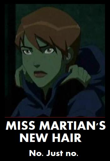 Miss Martian's New Hair