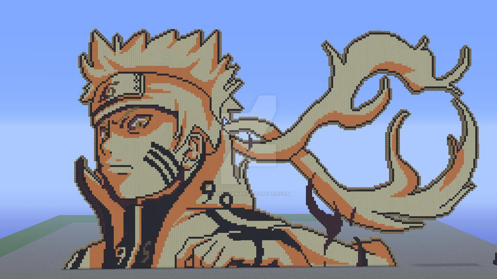 Naruto Bijuu Mode Minecraft Pixel Art By Felixguaman On Deviantart Naruto Bijuu Mode Minecraft Pixel Art By Felixguaman On Deviantart