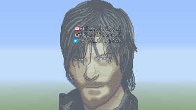Daryl Dixon The Walking Dead Minecraft Pixel Art
