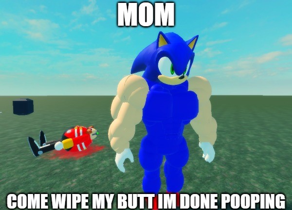 Buff Sonic by KirboDrawsLikeAChad on DeviantArt