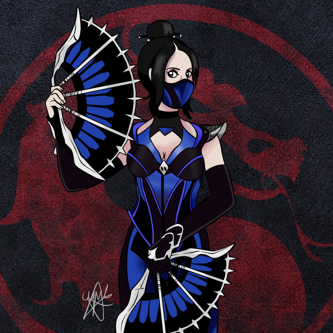 Kitana Mortal Kombat Anime Drawings