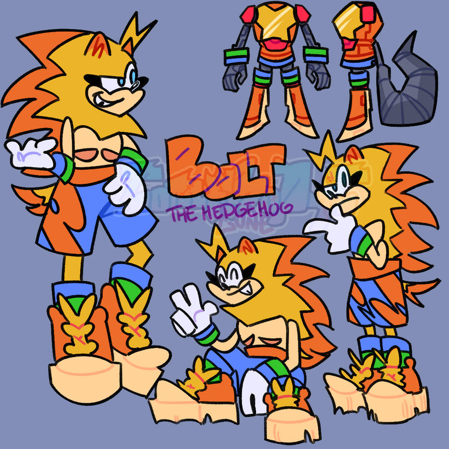 Deviantart Bolt Style Bolt The hedgehog by SomebodysGone on DeviantArt