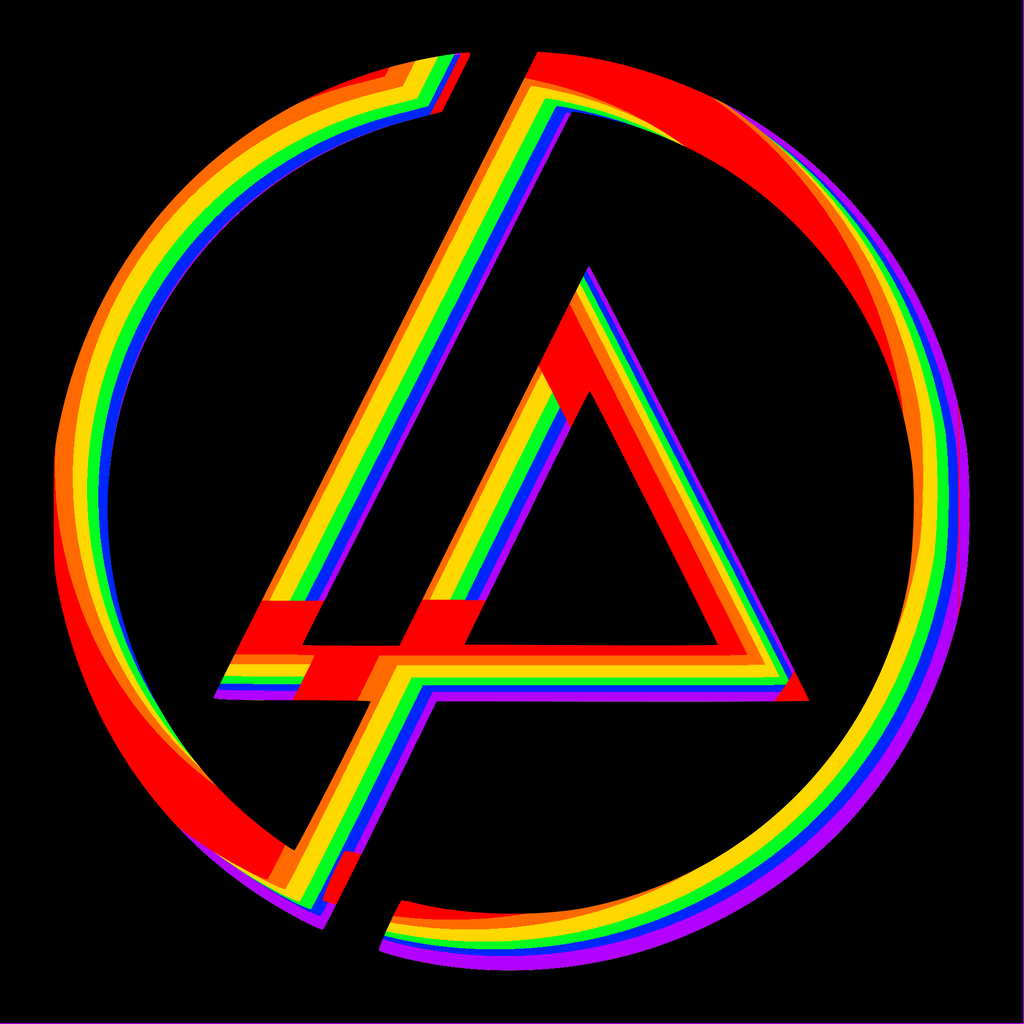 Linkin Park Rainbow Symbol By Penguinartistics On Deviantart - roblox sans battle build by penguinartistics on deviantart