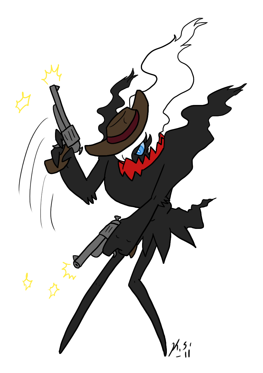 Pokemon Wild West Darkrai by The-Clockwork-Crow on DeviantArt