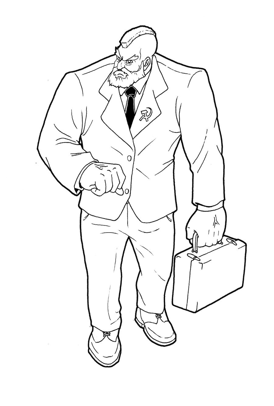 Zangief lineart