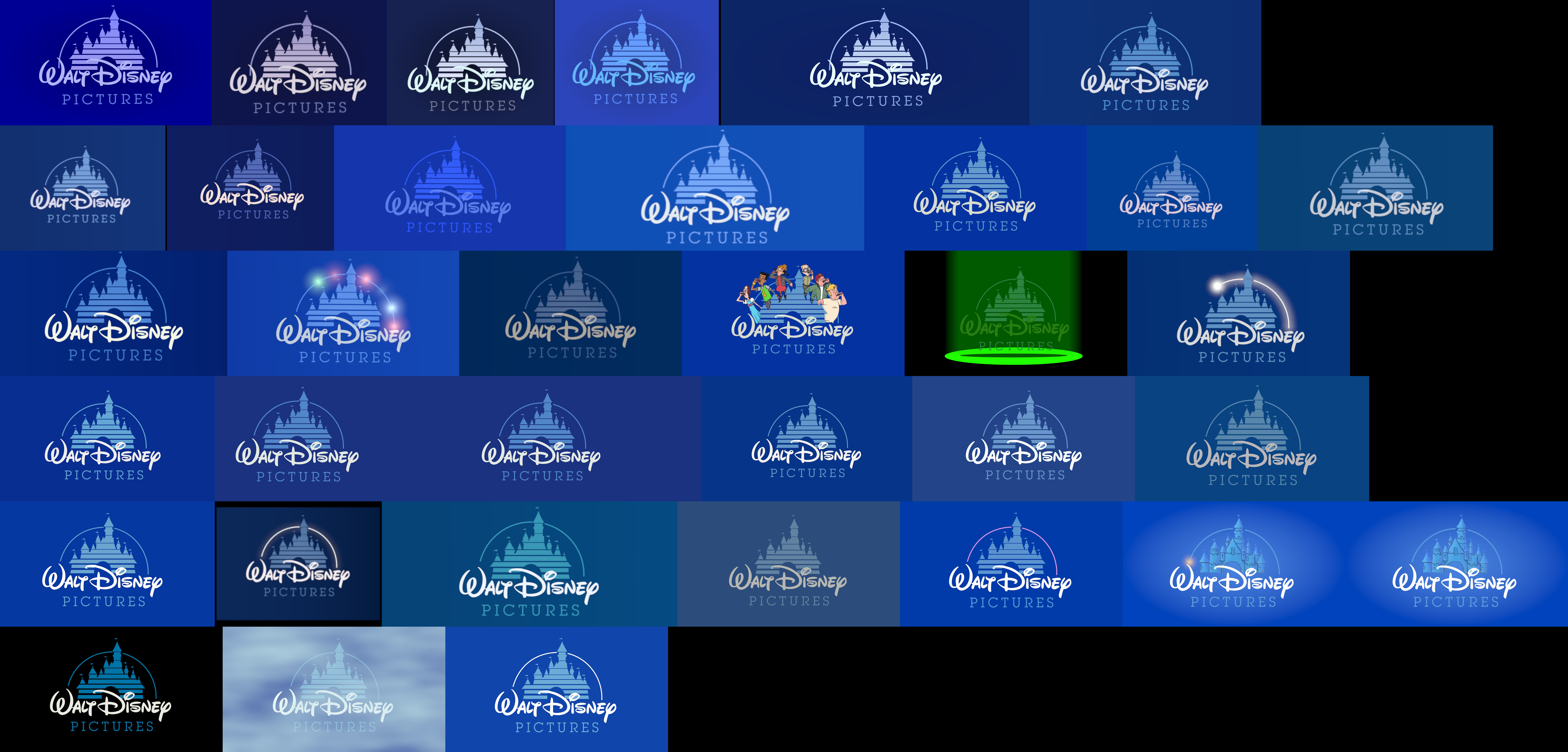 Walt Disney Pictureslogo Variations Closing Logo Group 6717264.