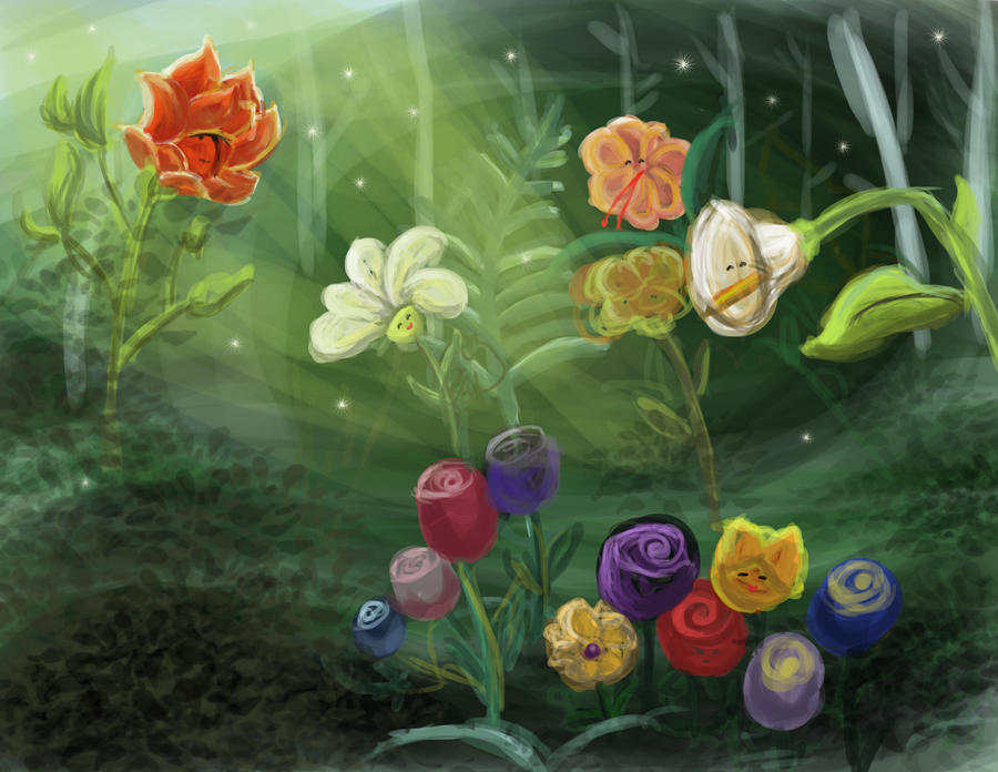 Alice in Wonderland Flowers by Cciii on DeviantArt