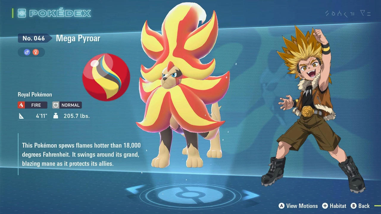 Titus's Mega Pyroar by JonWord on DeviantArt