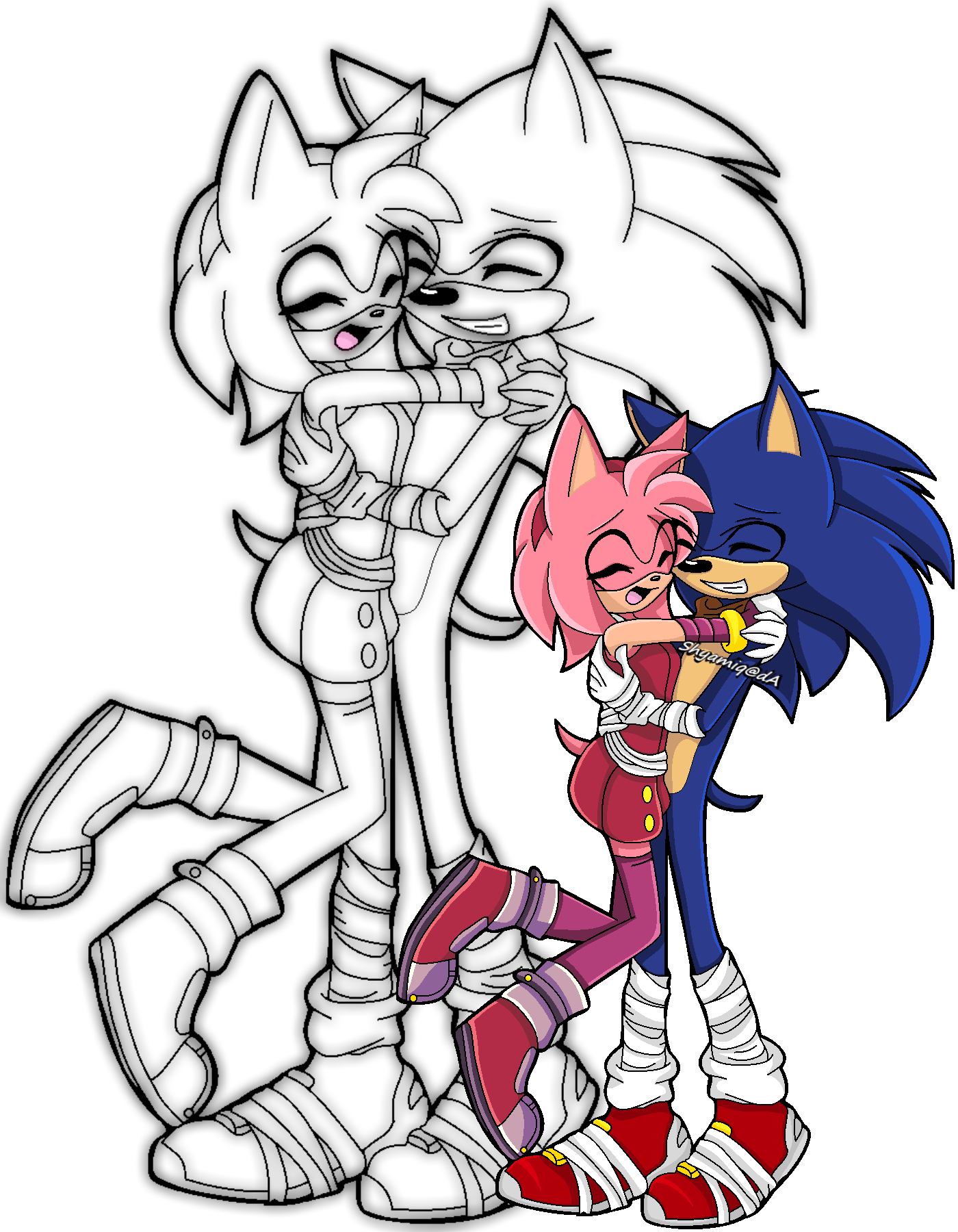 Sonamy Boom, SonicArt by LioWardk