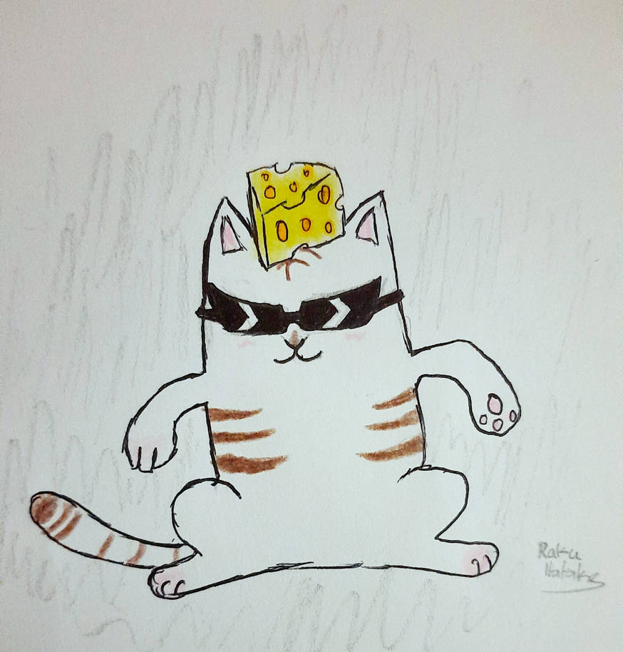 Cheese cat (inkcotober) by RakuHatake on DeviantArt