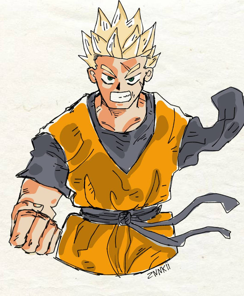 Gohan Writing Gohan by Znnkii on DeviantArt