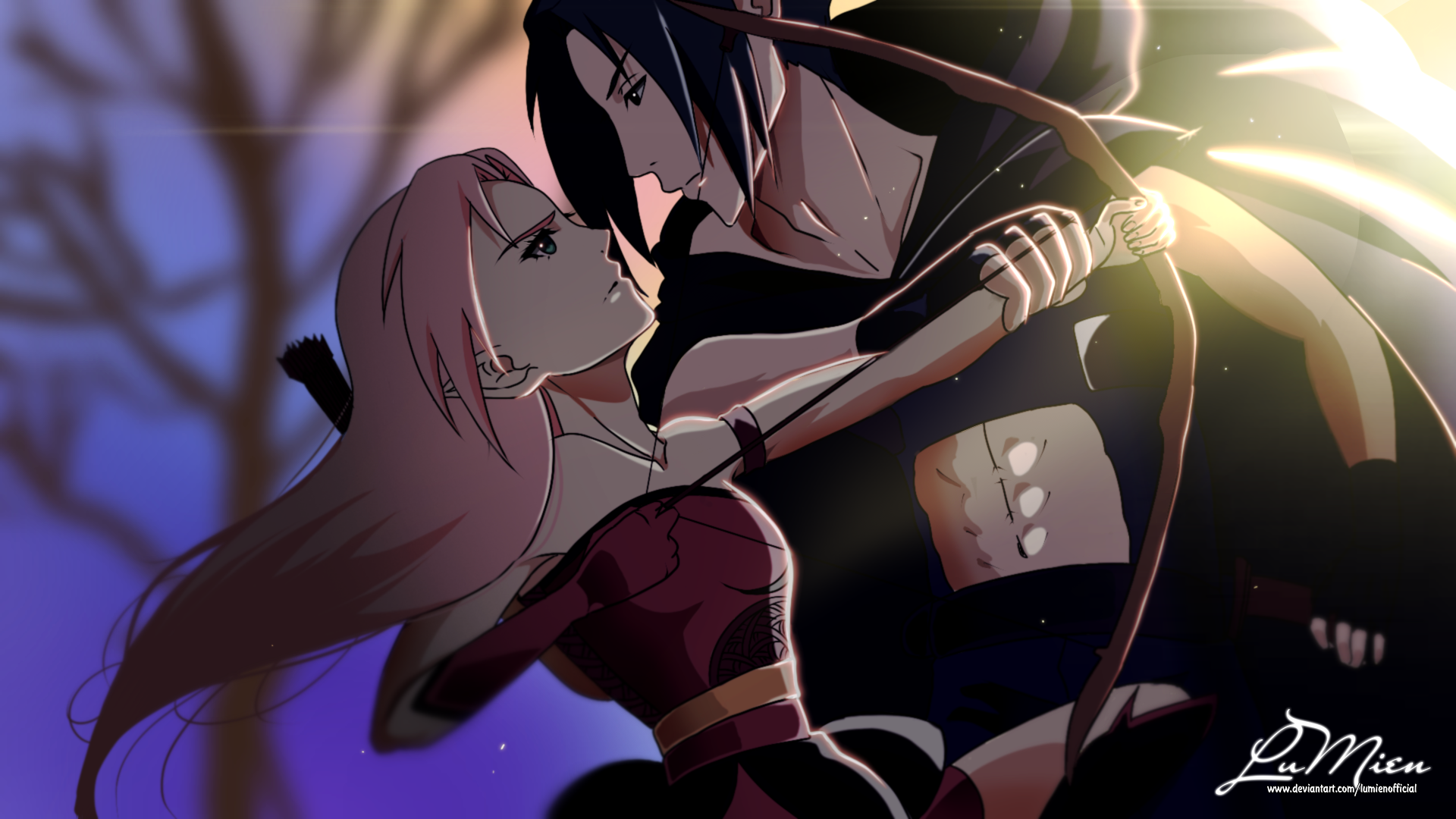 Sasuke vs Sakura by ioana24 on DeviantArt