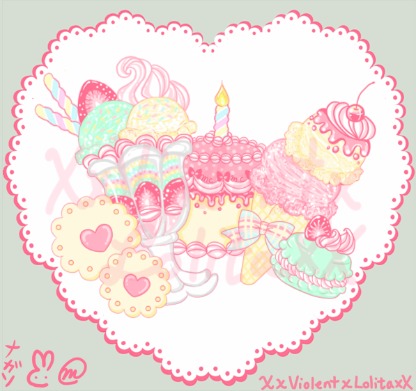 Sweet Birthday Textile Motif