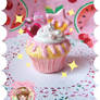 Super Pink Cupcake Charm