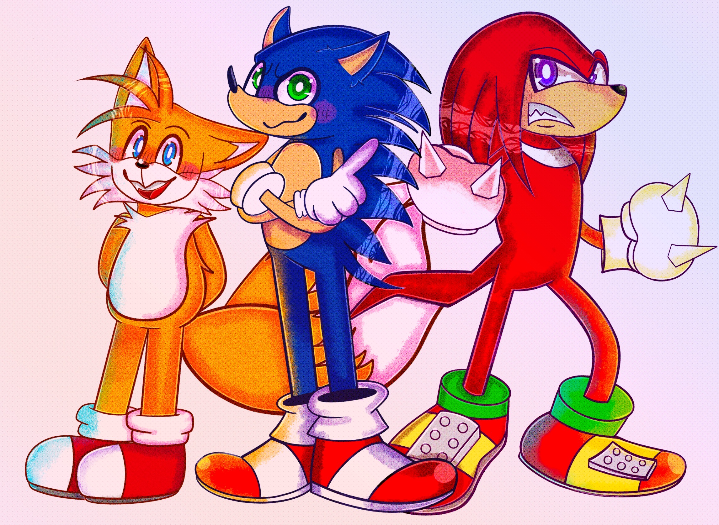 Sonic, Tails, and Knuckles! by MeltheBell on DeviantArt