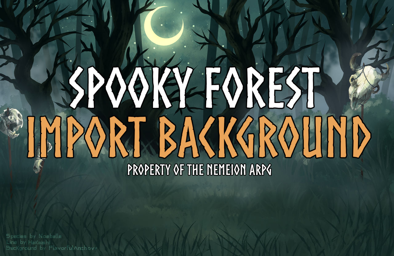 Import Background: Spooky Forest (Halloween 2020)