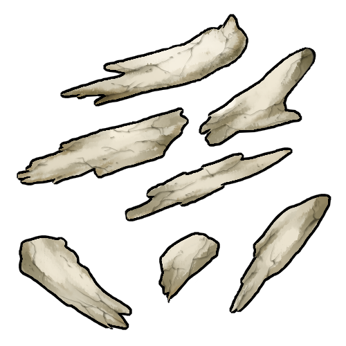 Bone Shards by NemeionAdmin on DeviantArt