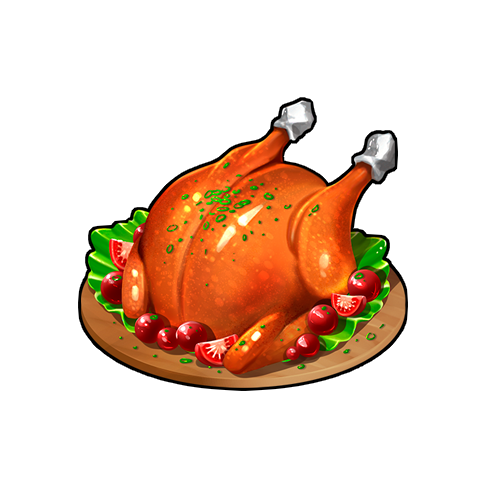 Perfectly Roasted Peacock