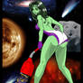 She-Hulk Vacuuming Up the Universe