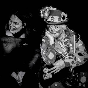 Clowns at Grimaldi Memorial, London