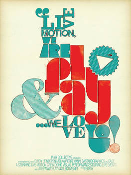 PLAY collective poster design