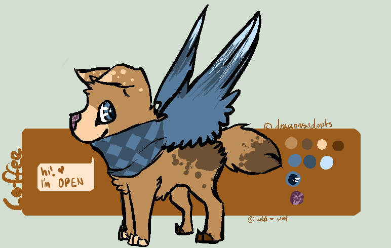 scarfwing puppy | point auction | open 30 min left