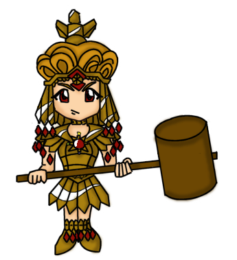 Galaxia with a mallet