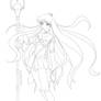 Sailor Pluto giftart, lineart